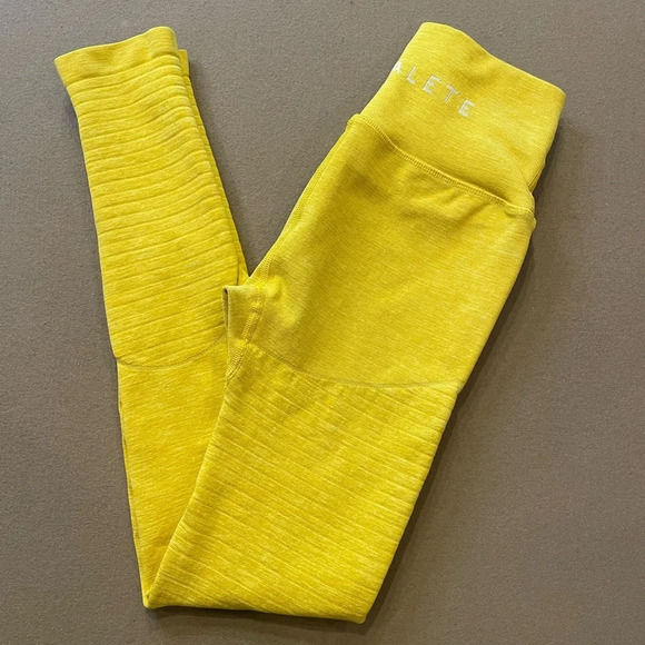 Alphalete Pants - Alphalete Yellow Leggings Size Small